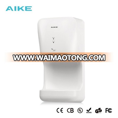 AIKE New Design ABS Commercial High Speed Jet Air Hand Dryer with Drain Tank for Home